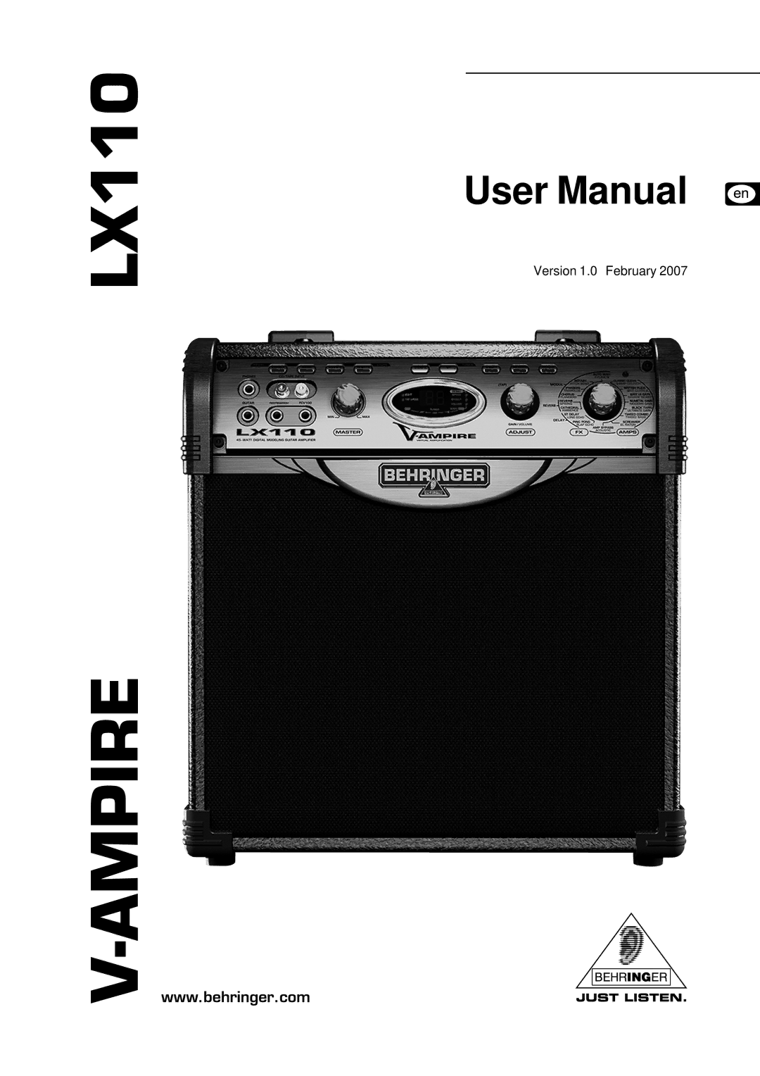 Behringer LX110 user manual Ampire 