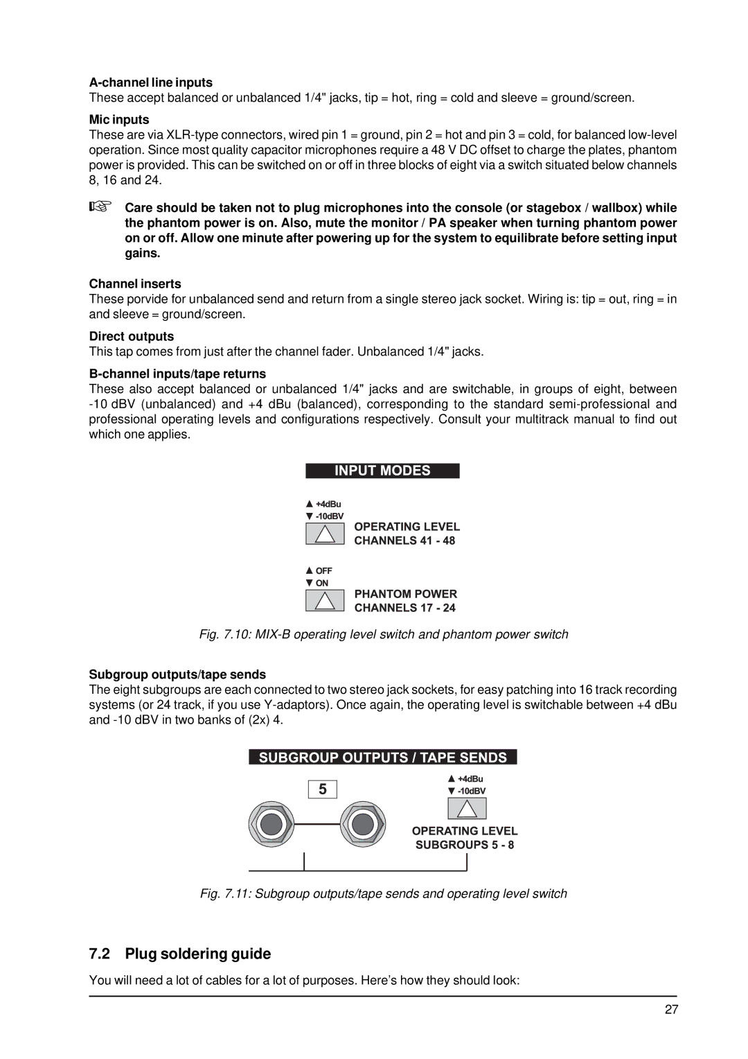 Behringer MX9000 user manual Plug soldering guide 