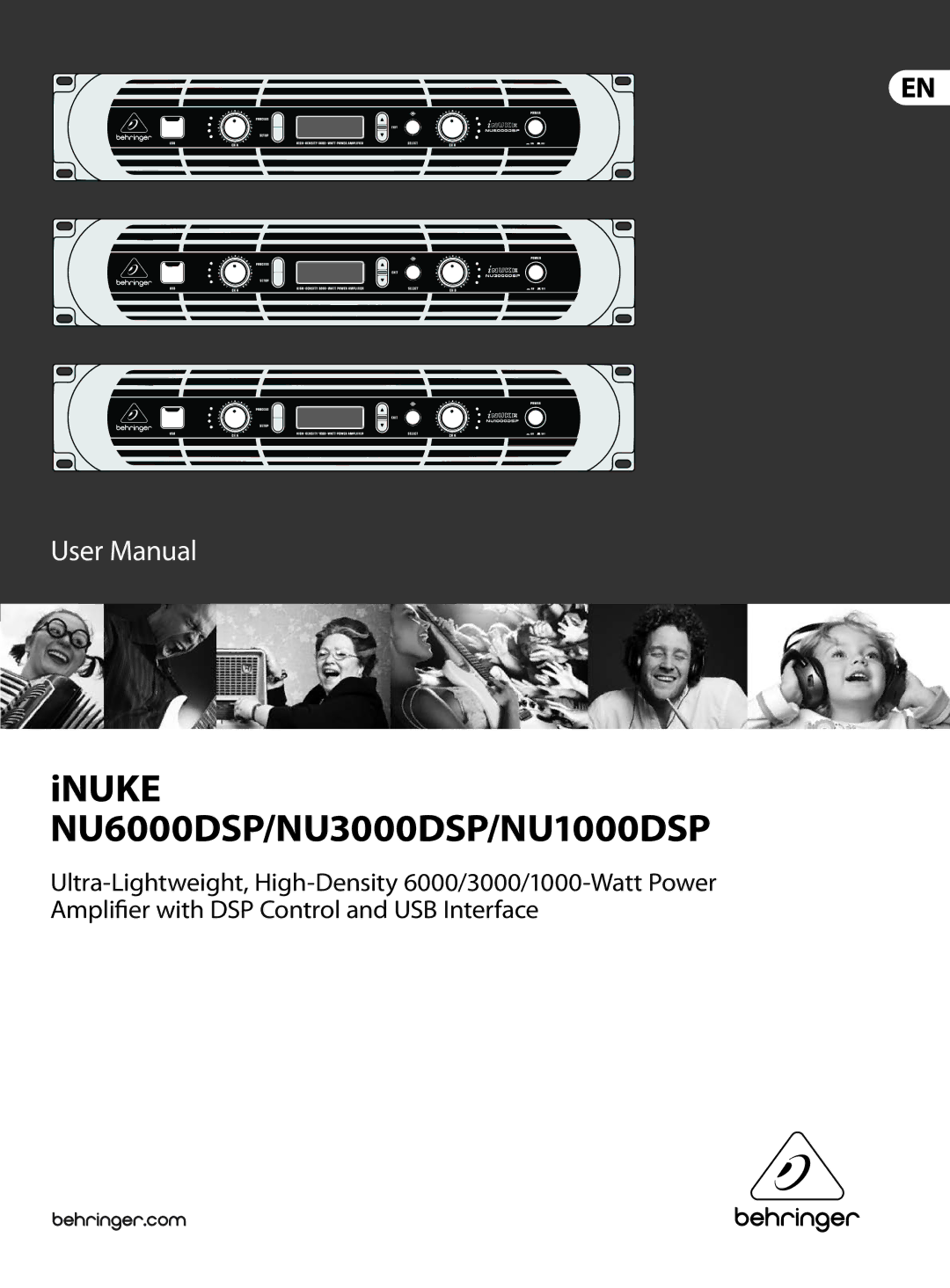 Behringer user manual INUKE NU6000DSP/NU3000DSP/NU1000DSP 