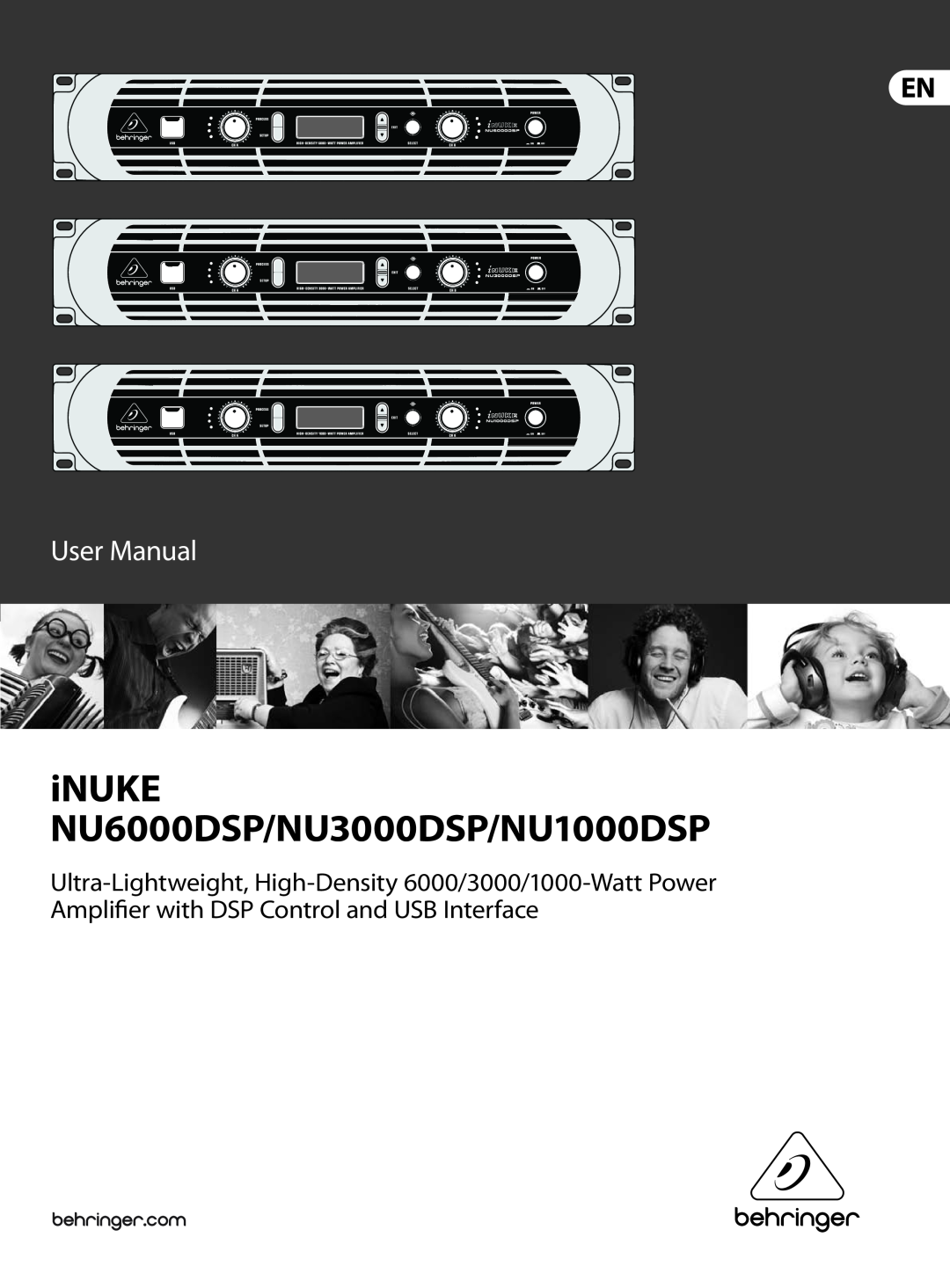 Behringer user manual iNUKE NU6000DSP/NU3000DSP/NU1000DSP 