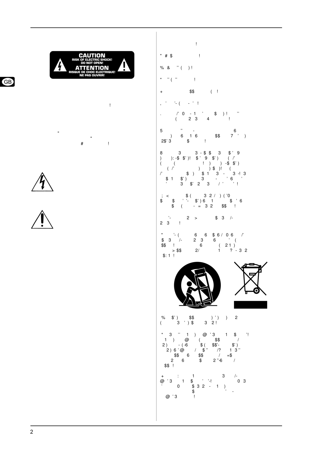 Behringer XV manual Important Safety Instructions, Detailed Safety Instructions 