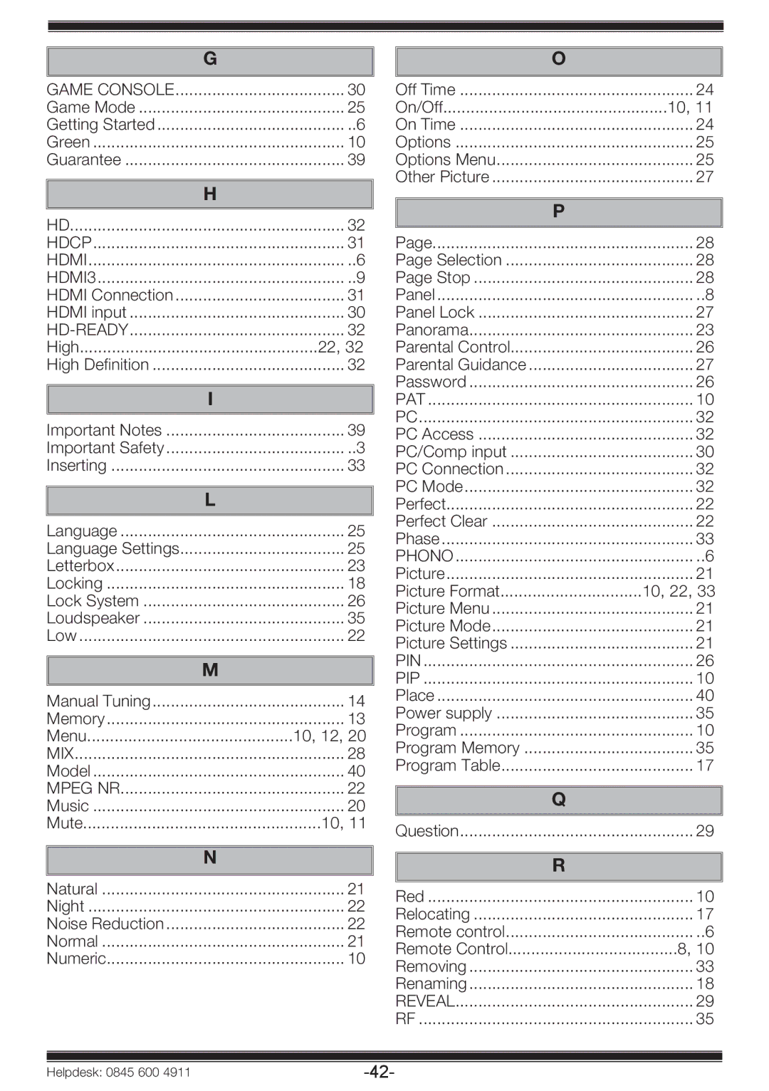 Beko 19WLP530HID operating instructions 10, 12, 10, 22 