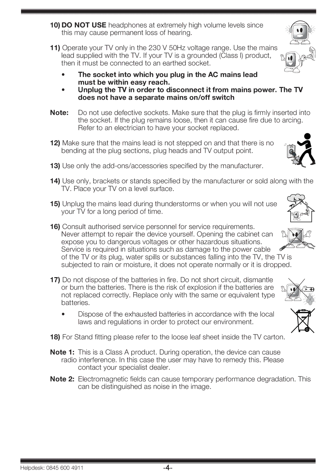 Beko 19WLP530HID operating instructions Helpdesk 0845 600 