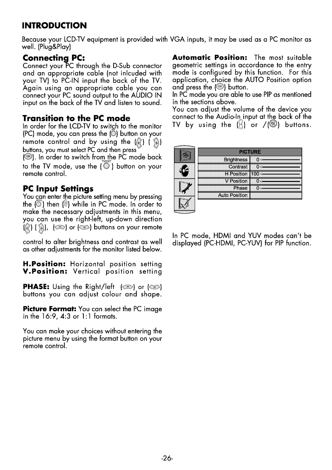 Beko 26WLK530HID manual 