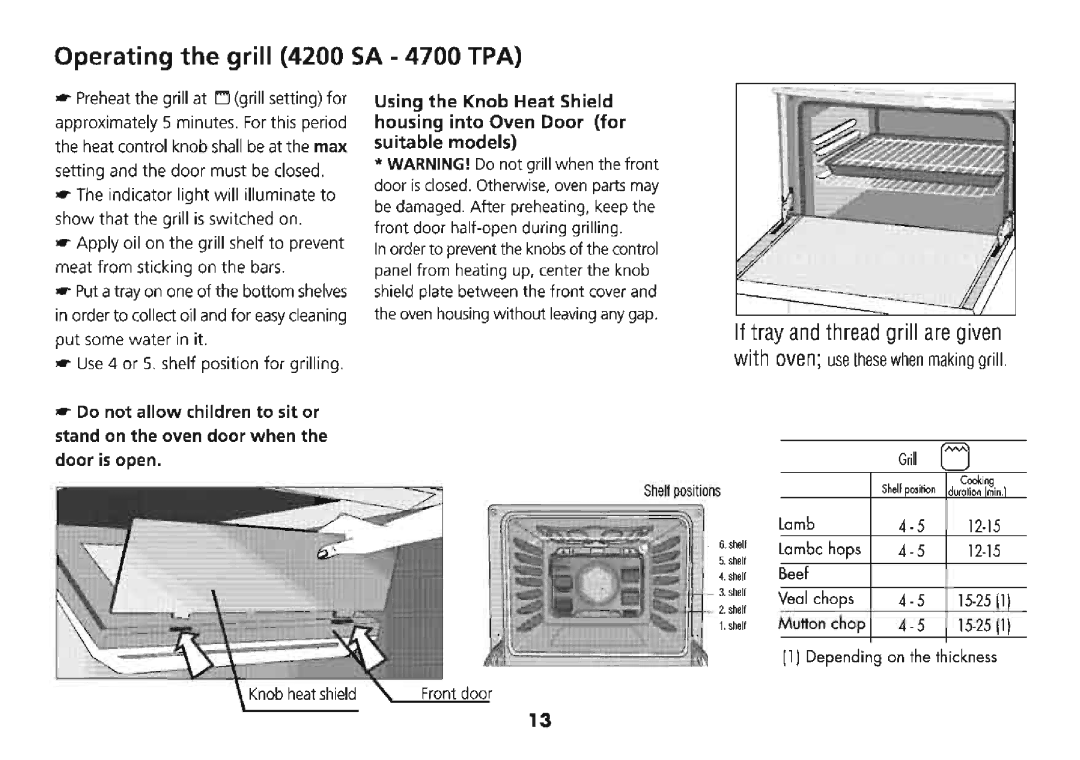 Beko 4200 SA, 4700 TPA, 4710 SPA, 4700 TBA, 4700 SPA, 4700 TAA manual 