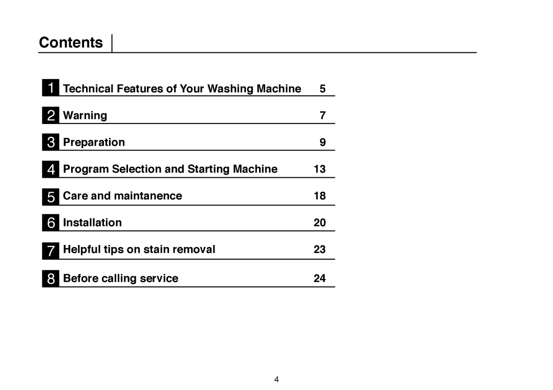 Beko 5102 B user manual Contents 