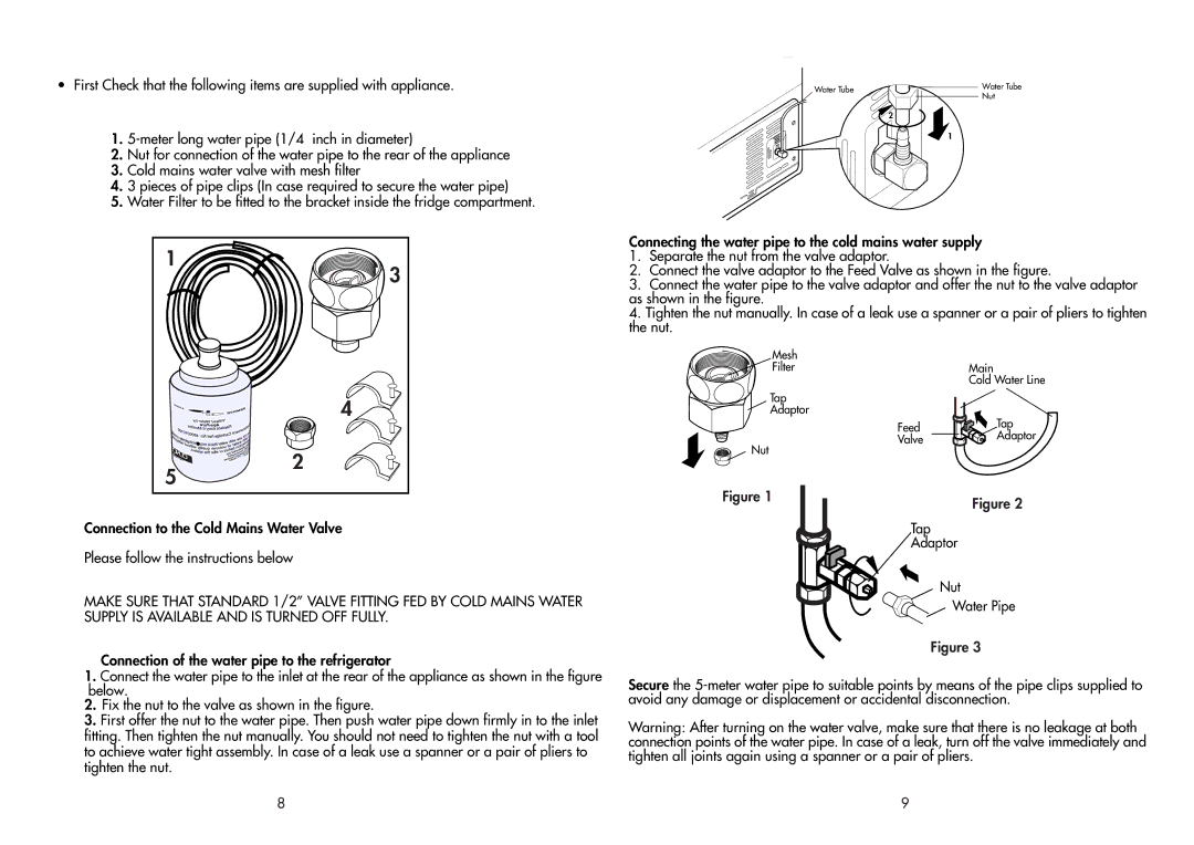 Beko AP930 manual Mesh Filter Main 