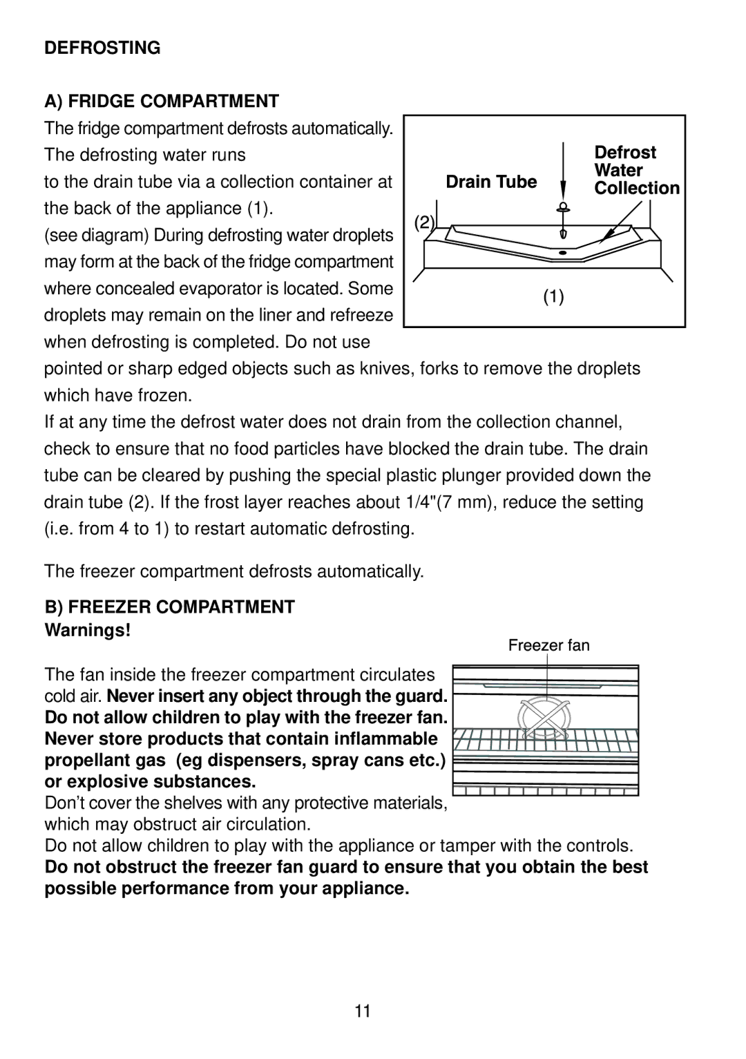 Beko BC73 F manual Defrosting Fridge Compartment 