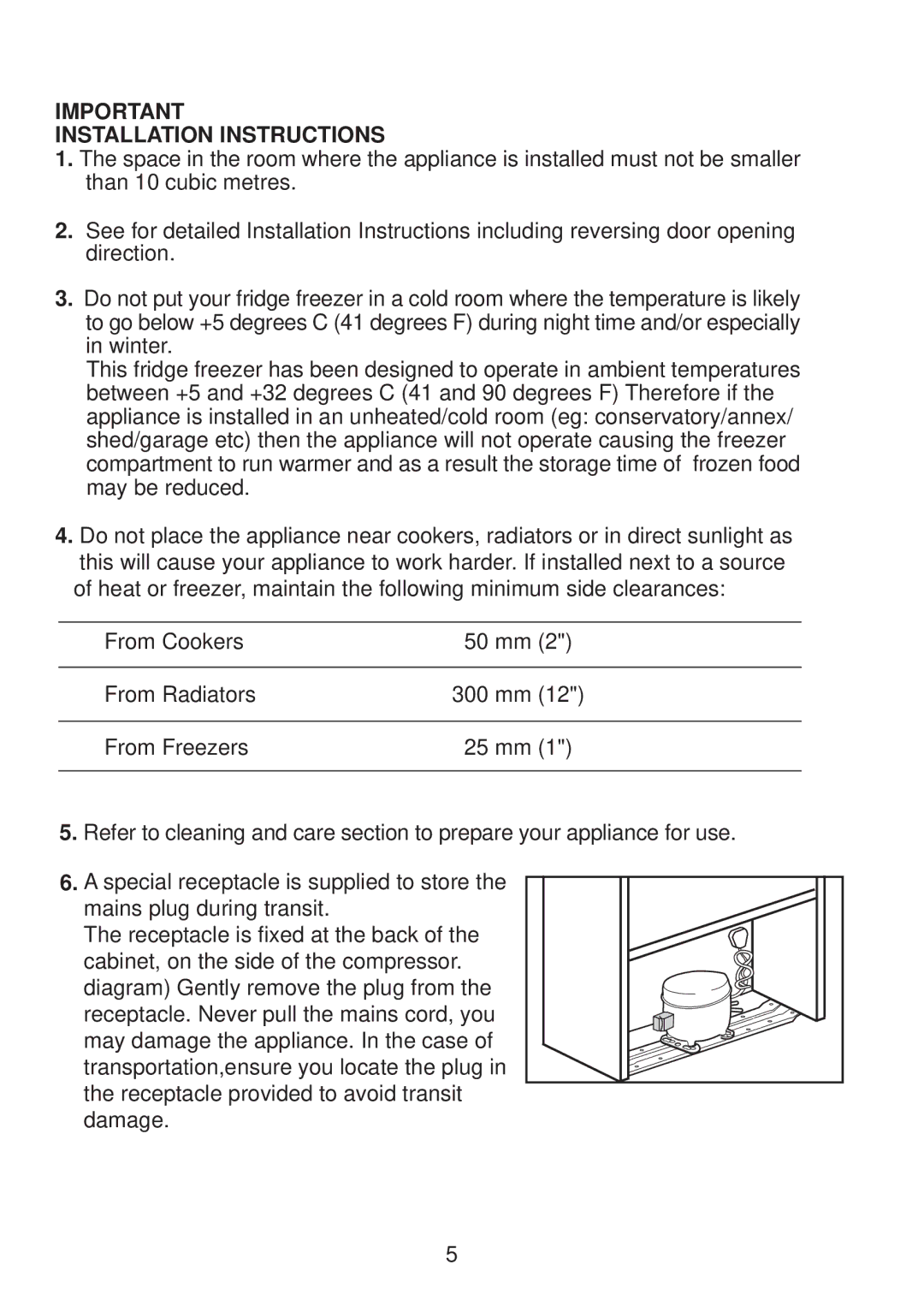 Beko BC73 F manual Installation Instructions 