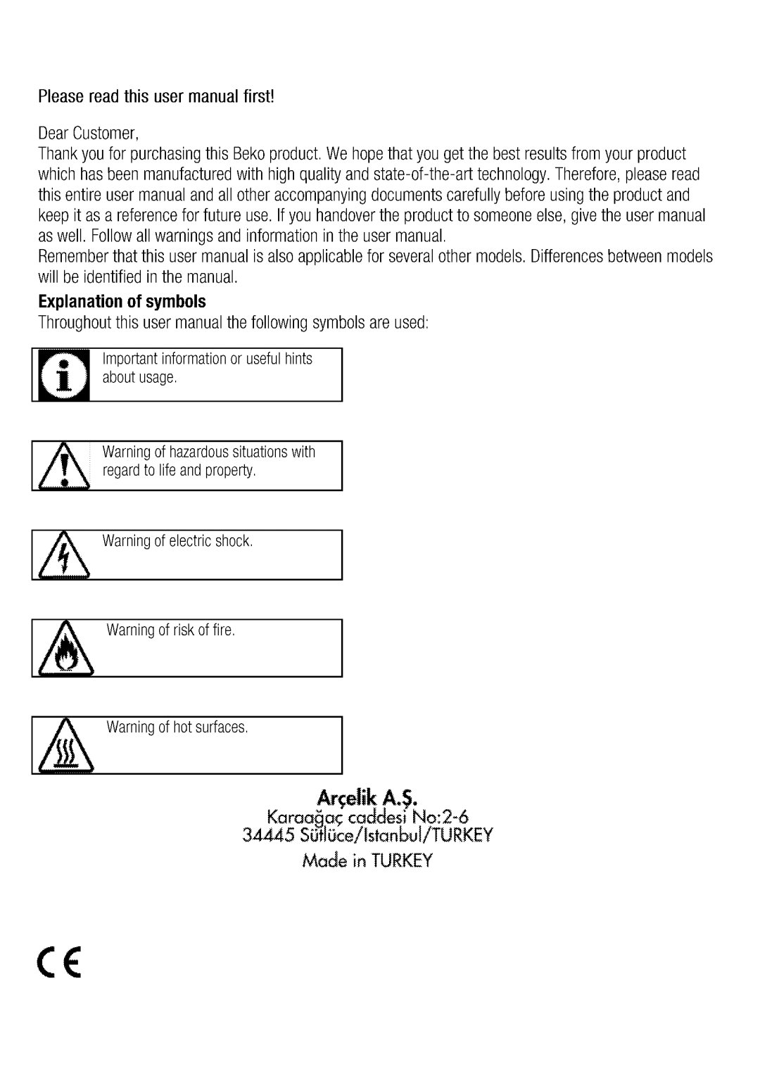 Beko BDC 545 A manual 