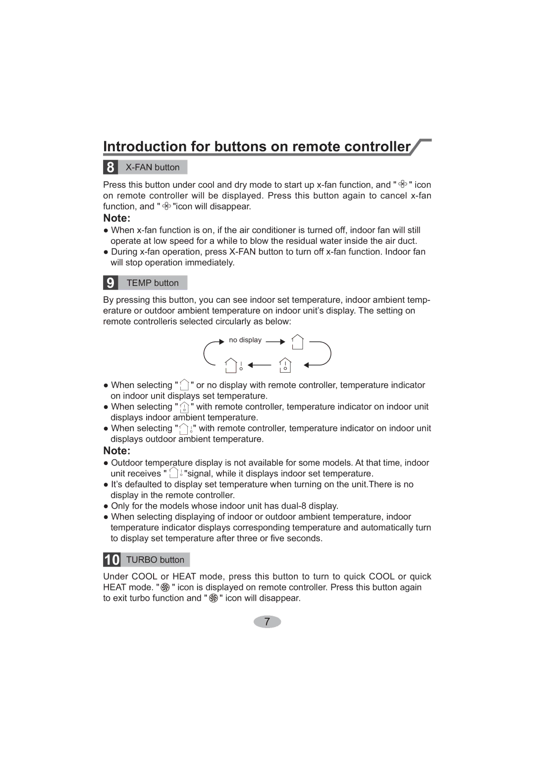 Beko BK 5200, BK 6300 user manual $1EXWWRQ, 2QO\IRUWKHPRGHOVZKRVHLQGRRUXQLWKDVGXDOGLVSOD\ 