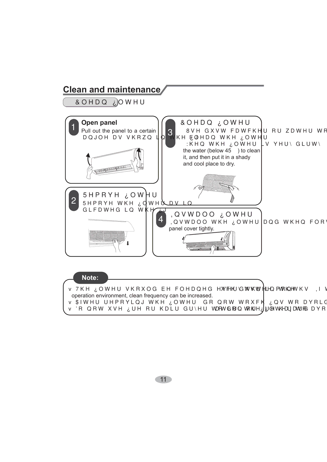 Beko BK 5200, BK 6300 user manual Open panel, KhqWkh¿OwhuLvYhu\Gluw\Xvh 