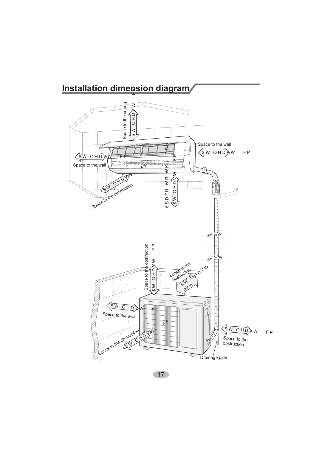 Beko BK 5200, BK 6300 user manual Installation dimension diagram 