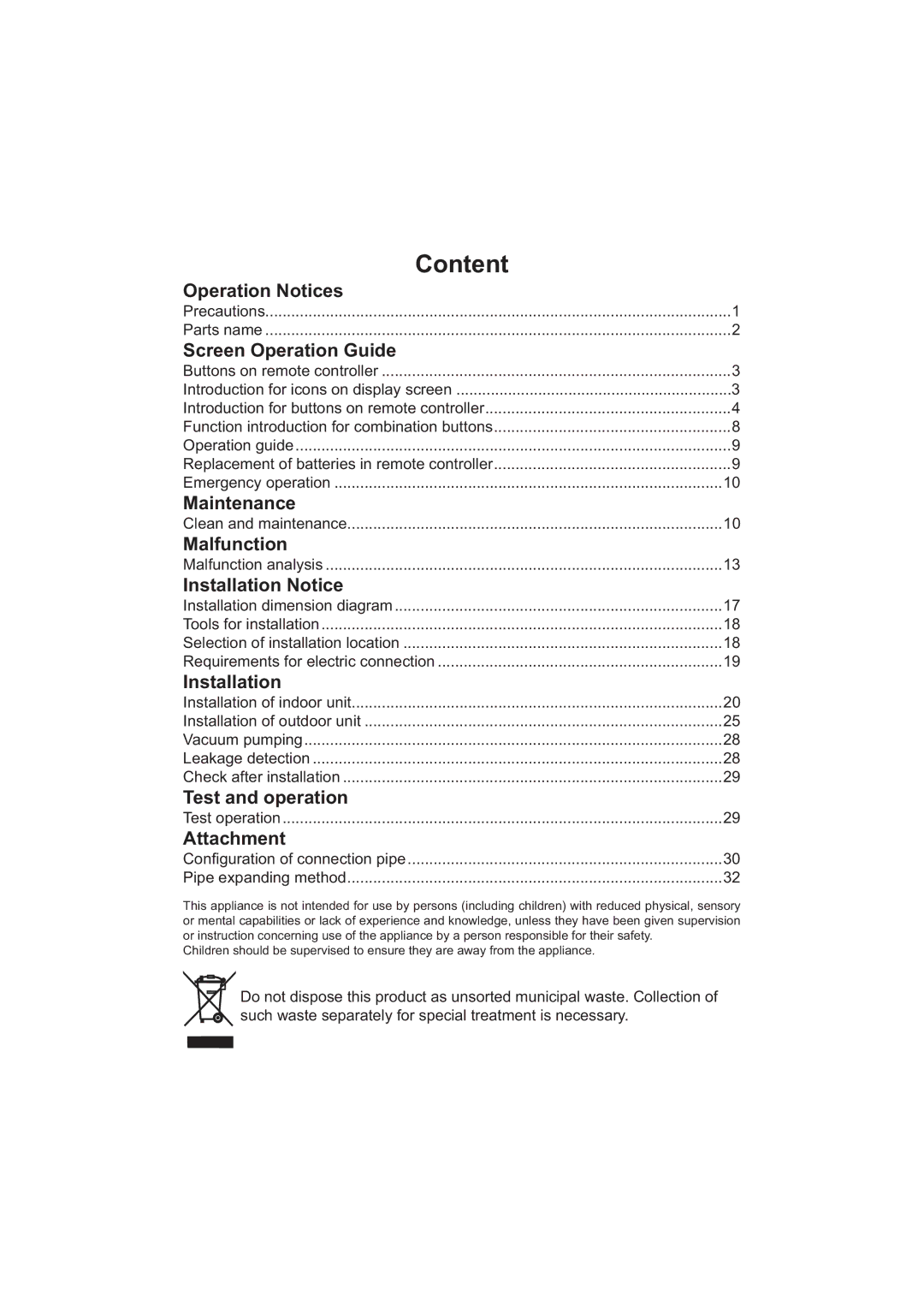 Beko BK 6300, BK 5200 user manual Content 