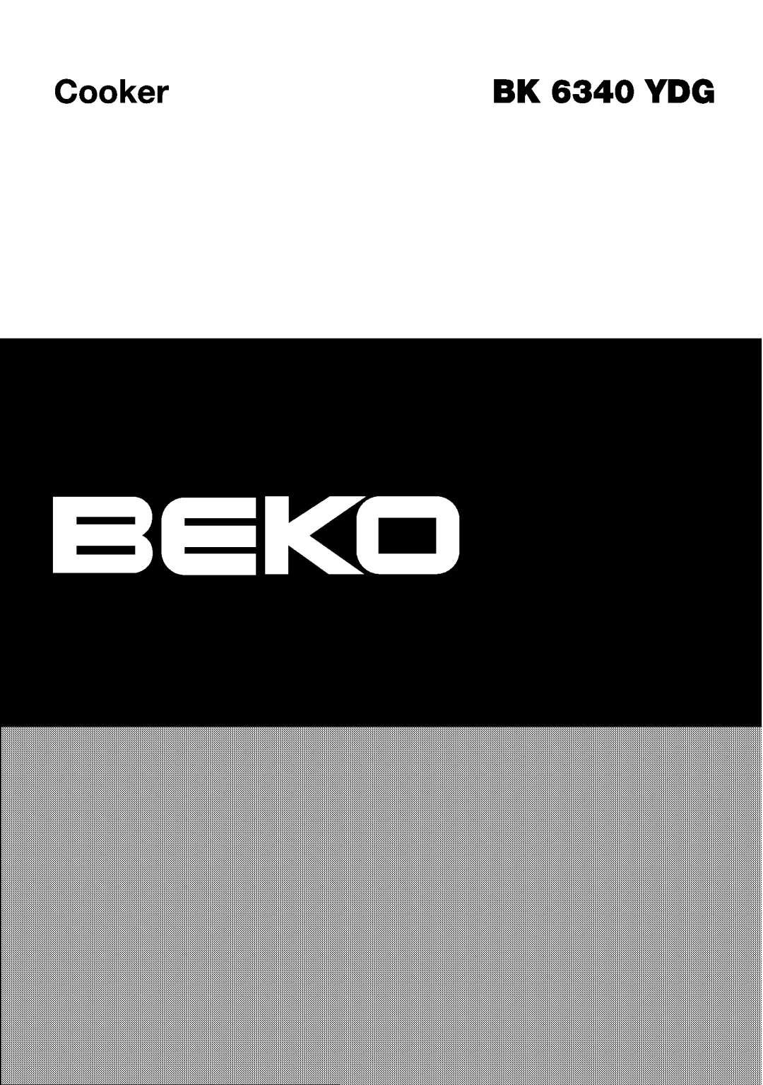 Beko BK 6340 YDG manual 