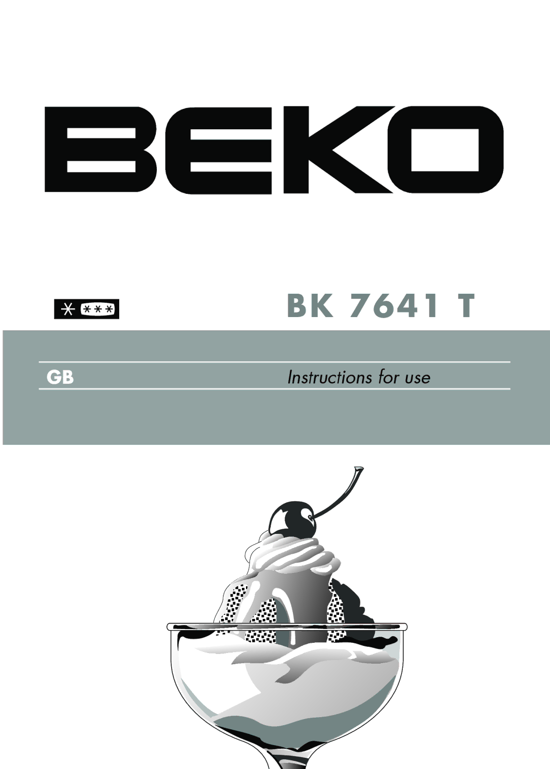 Beko BK 7641 T manual 