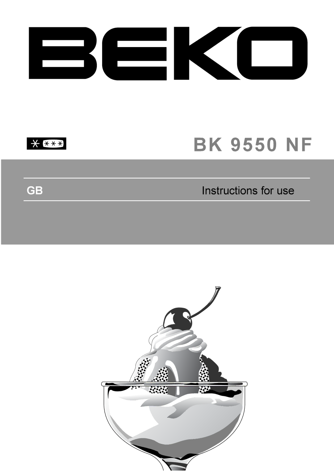 Beko BK 9550 NF manual 