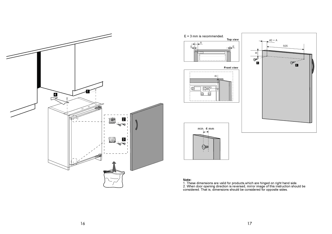 Beko BL20 manual = 3 mm is recommended 