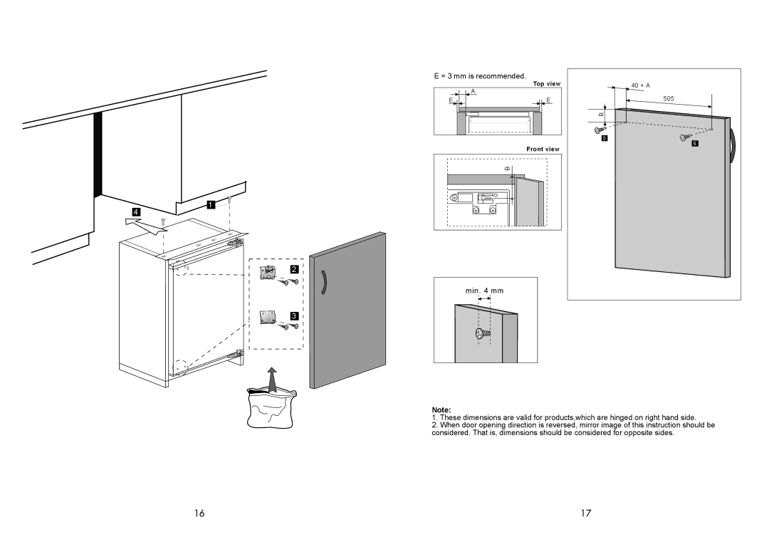 Beko BZ30 manual = 3 mm is recommended 