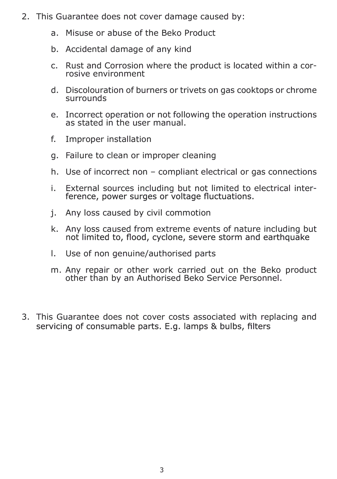 Beko CCB 5140 XA user manual 