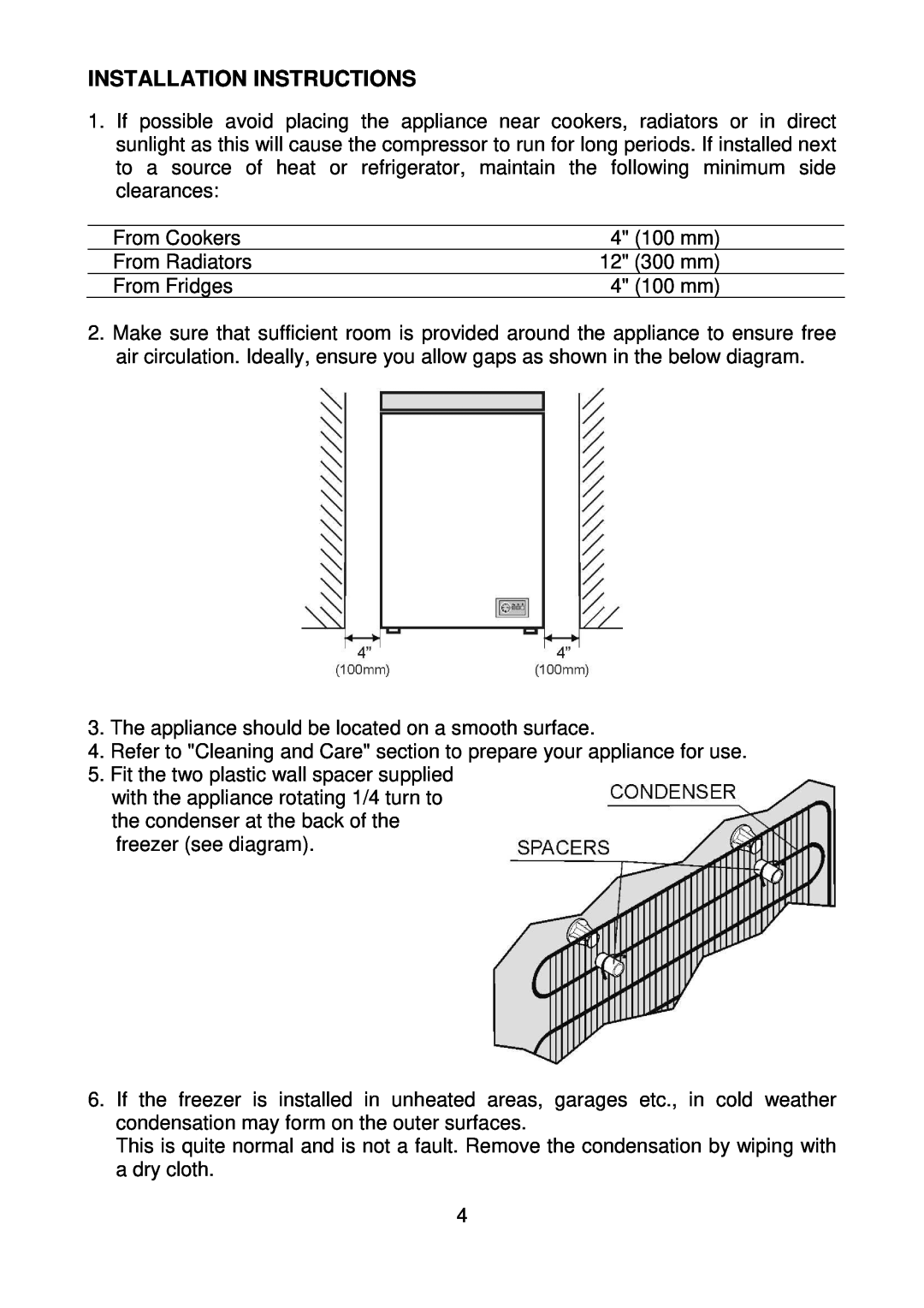 Beko CF393APW manual Installation Instructions 