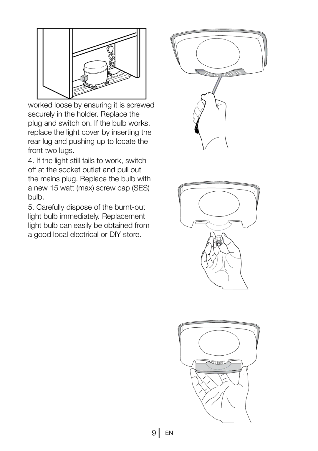 Beko CF5834APW, CF5834APS, CF5834APB manual 