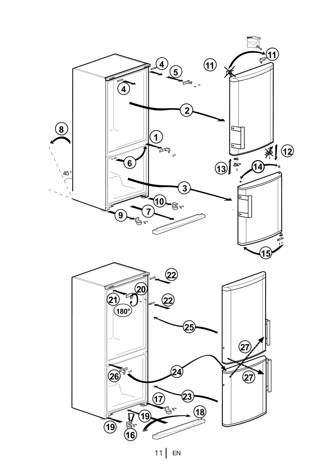 Beko CFD 7914 manual 180 