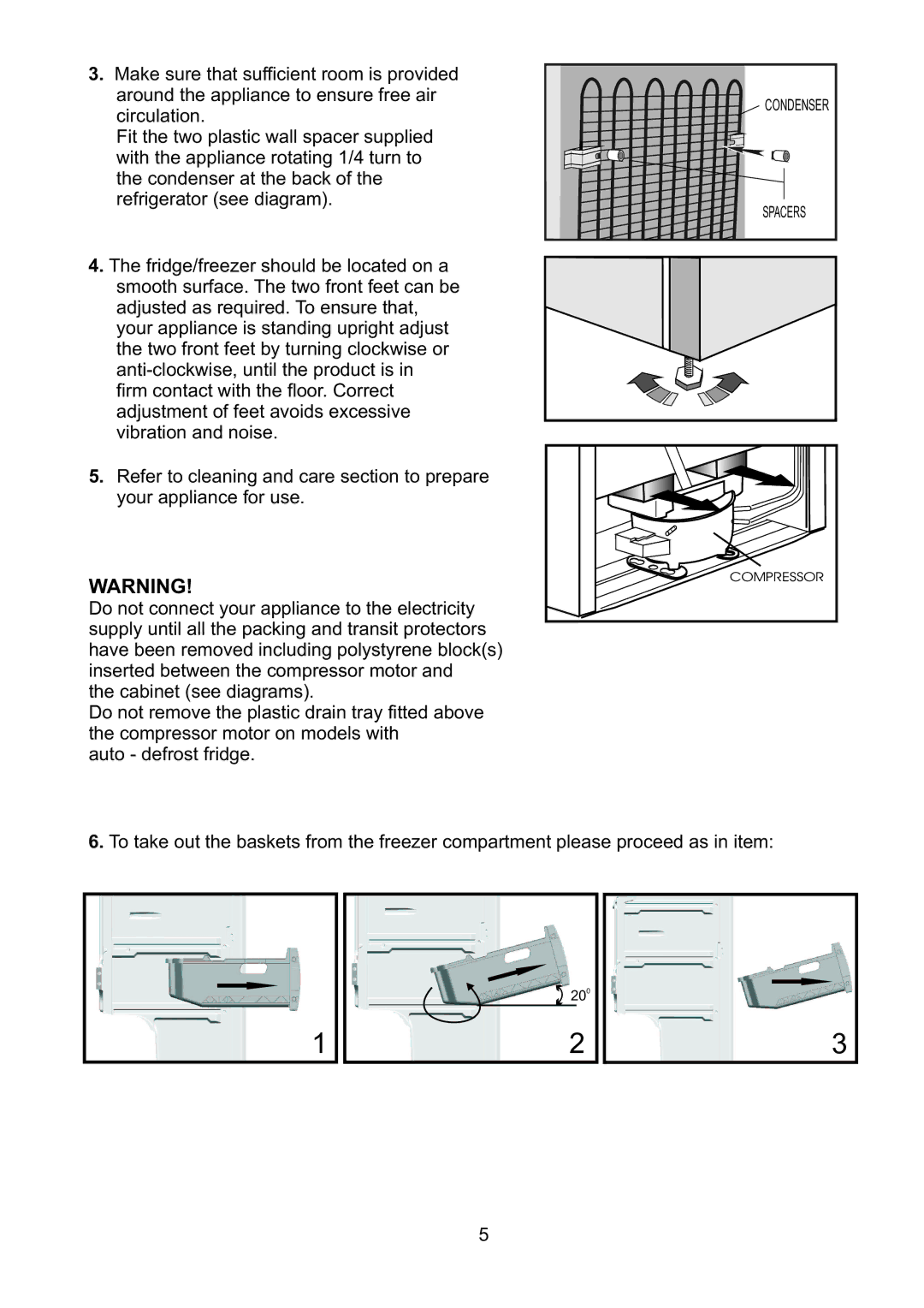 Beko CFD6643 manual Refertocleaningandcaresectiontoprepare 