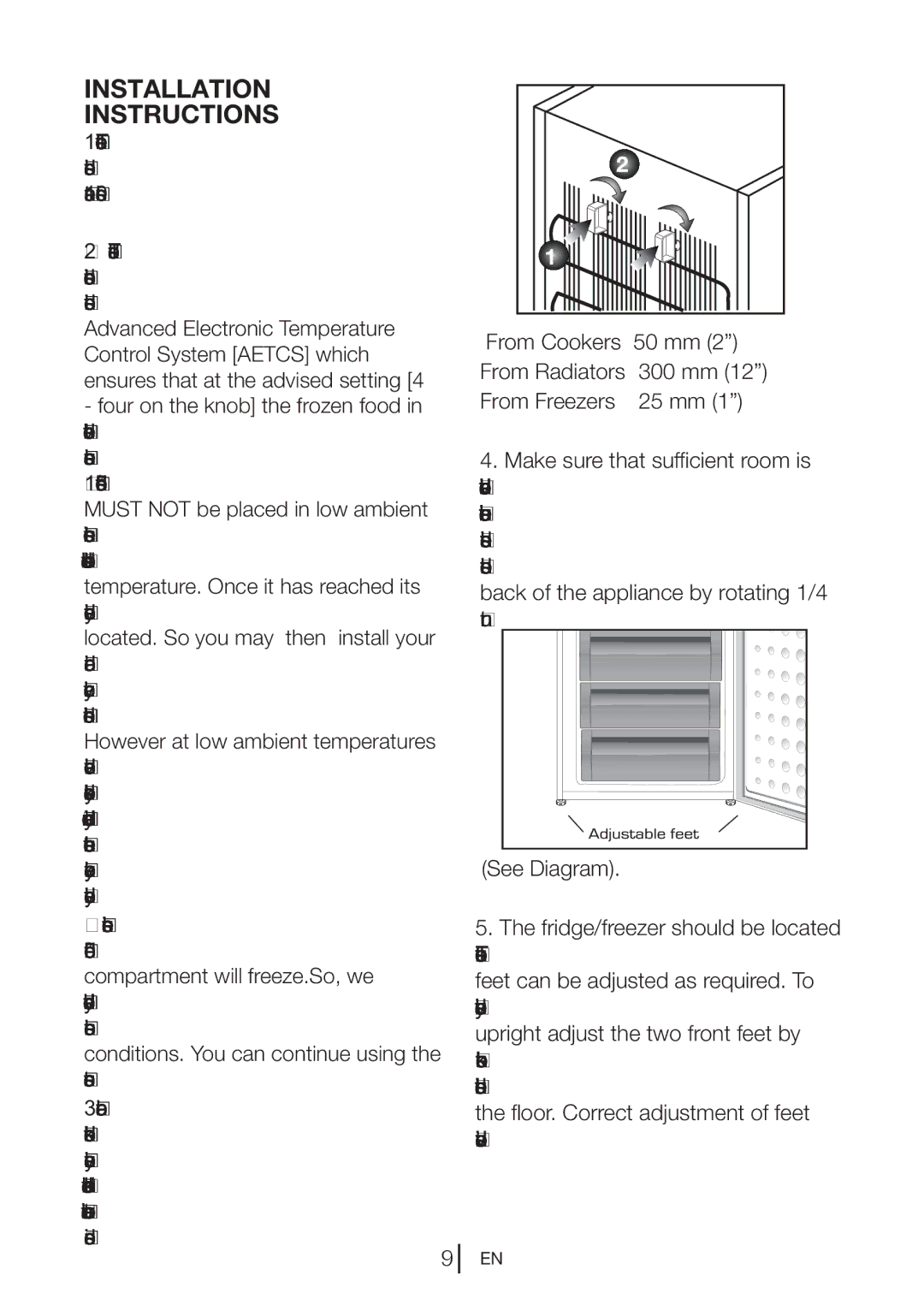 Beko CFD6914S, CFD6914W, CFD6914X manual Installation Instructions 