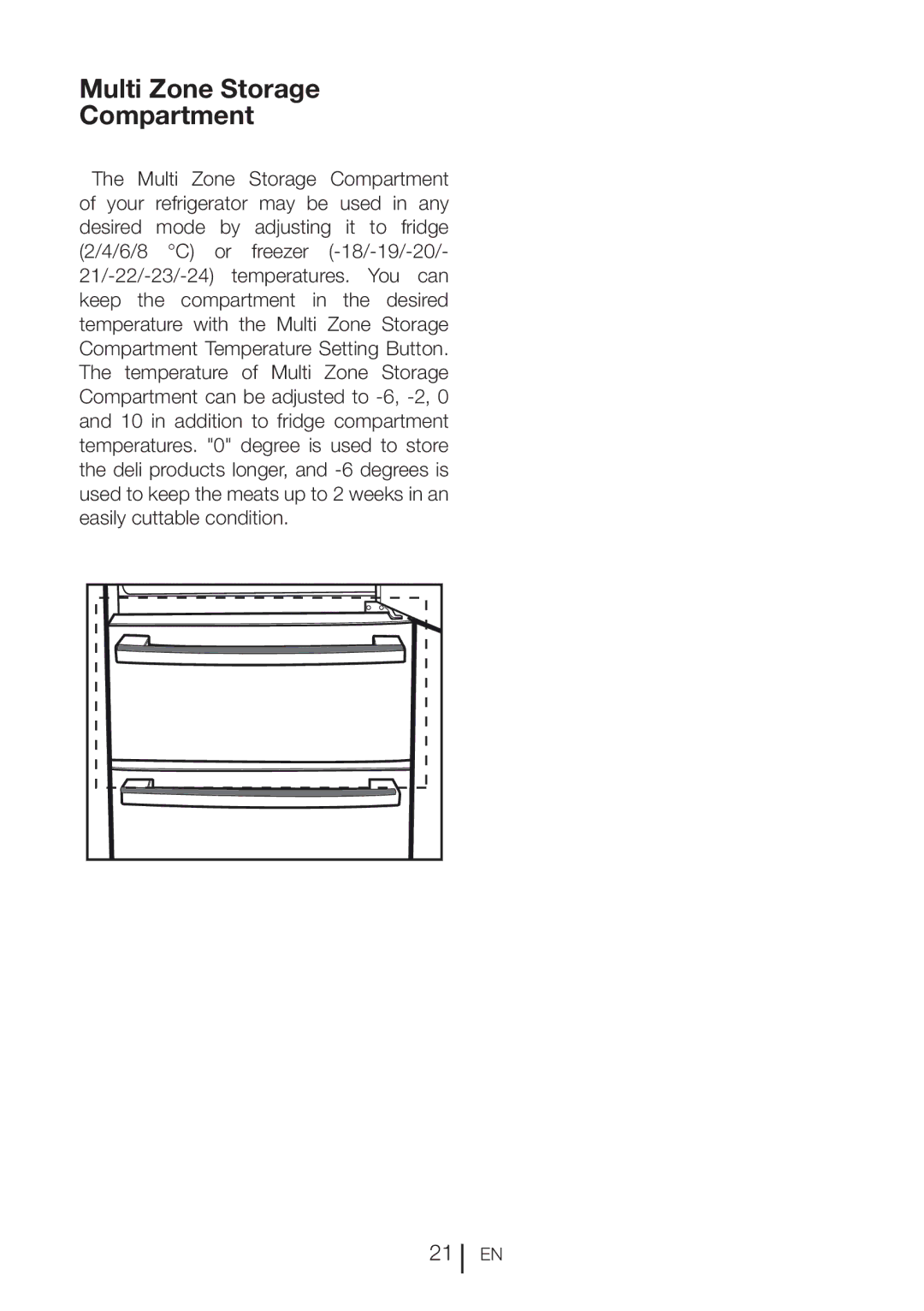 Beko CFMD7852X manual Multi Zone Storage Compartment 