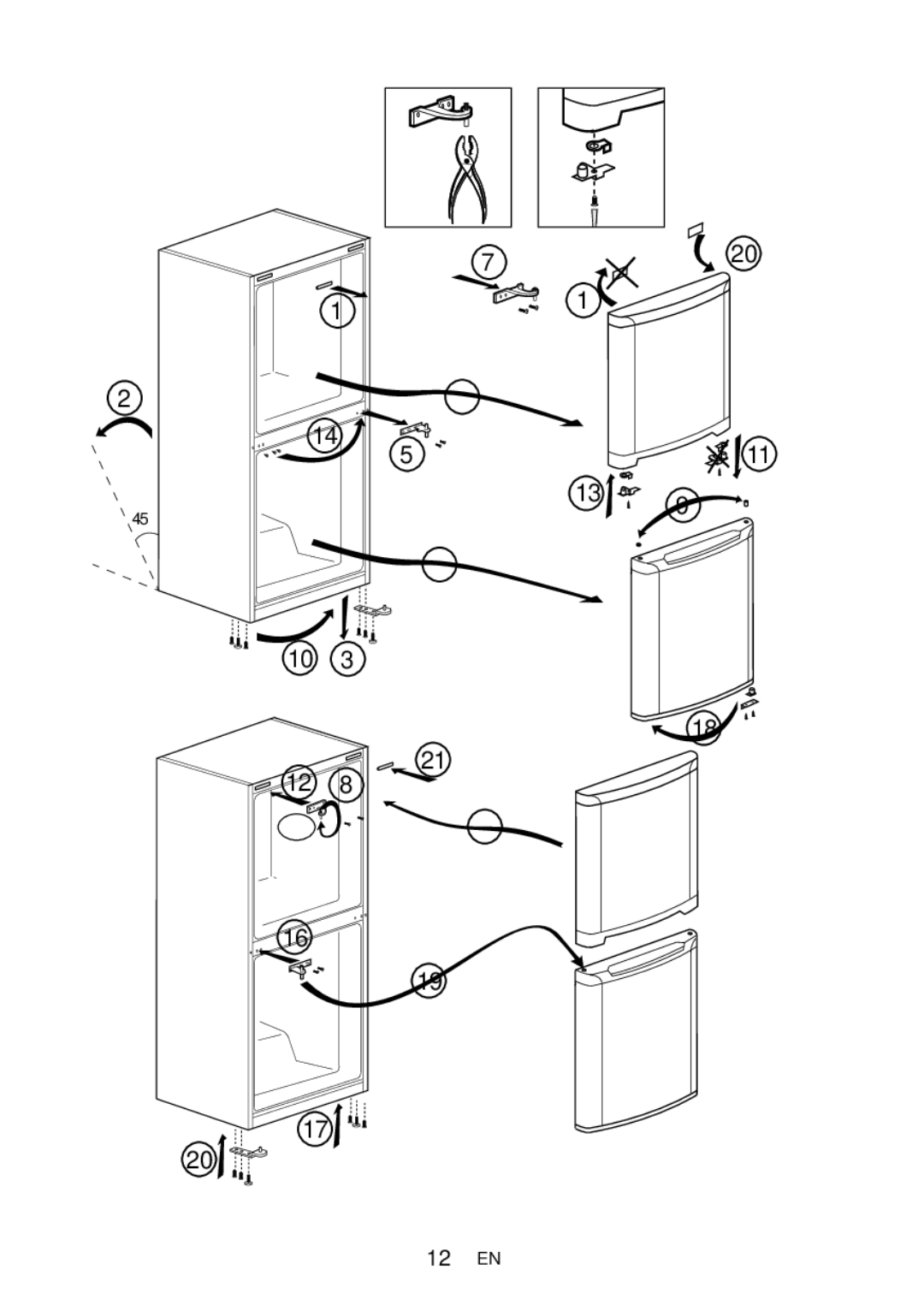 Beko CT5381APW manual 180 