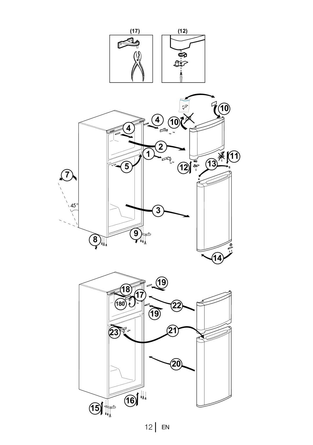 Beko CT7831S manual 180 