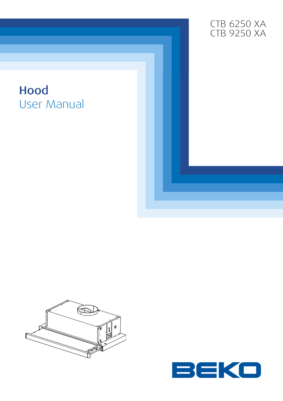 Beko CTB 9250 XA, CTB 6250 XA user manual Hood 