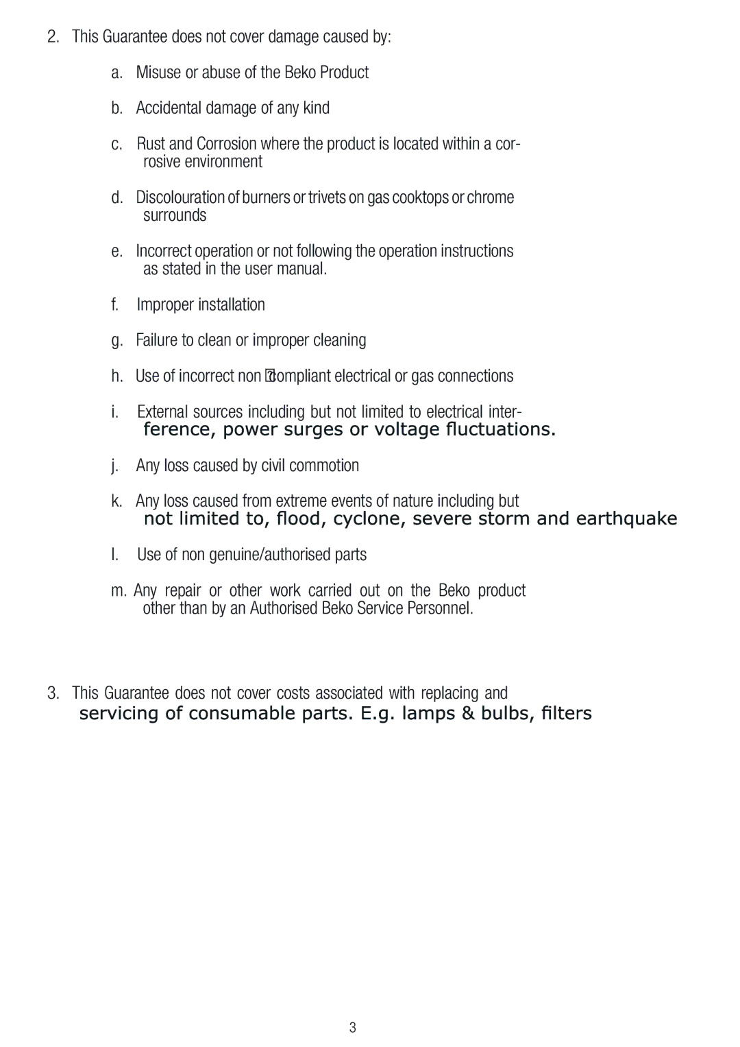 Beko CWB 9601 X user manual 