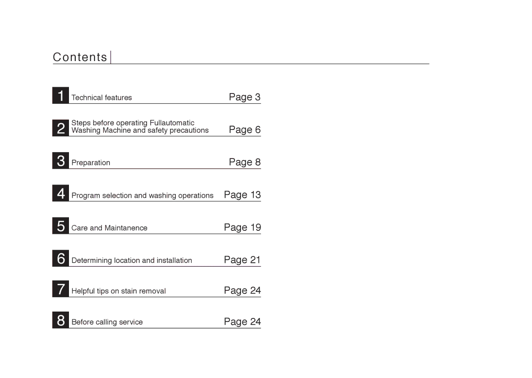 Beko D 7101E, D 7081E, D 7082E, D 7102ES manual Contents 