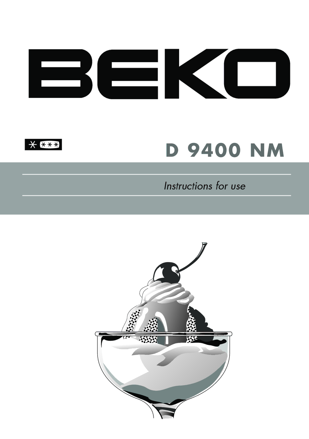 Beko D 9400 NM manual 