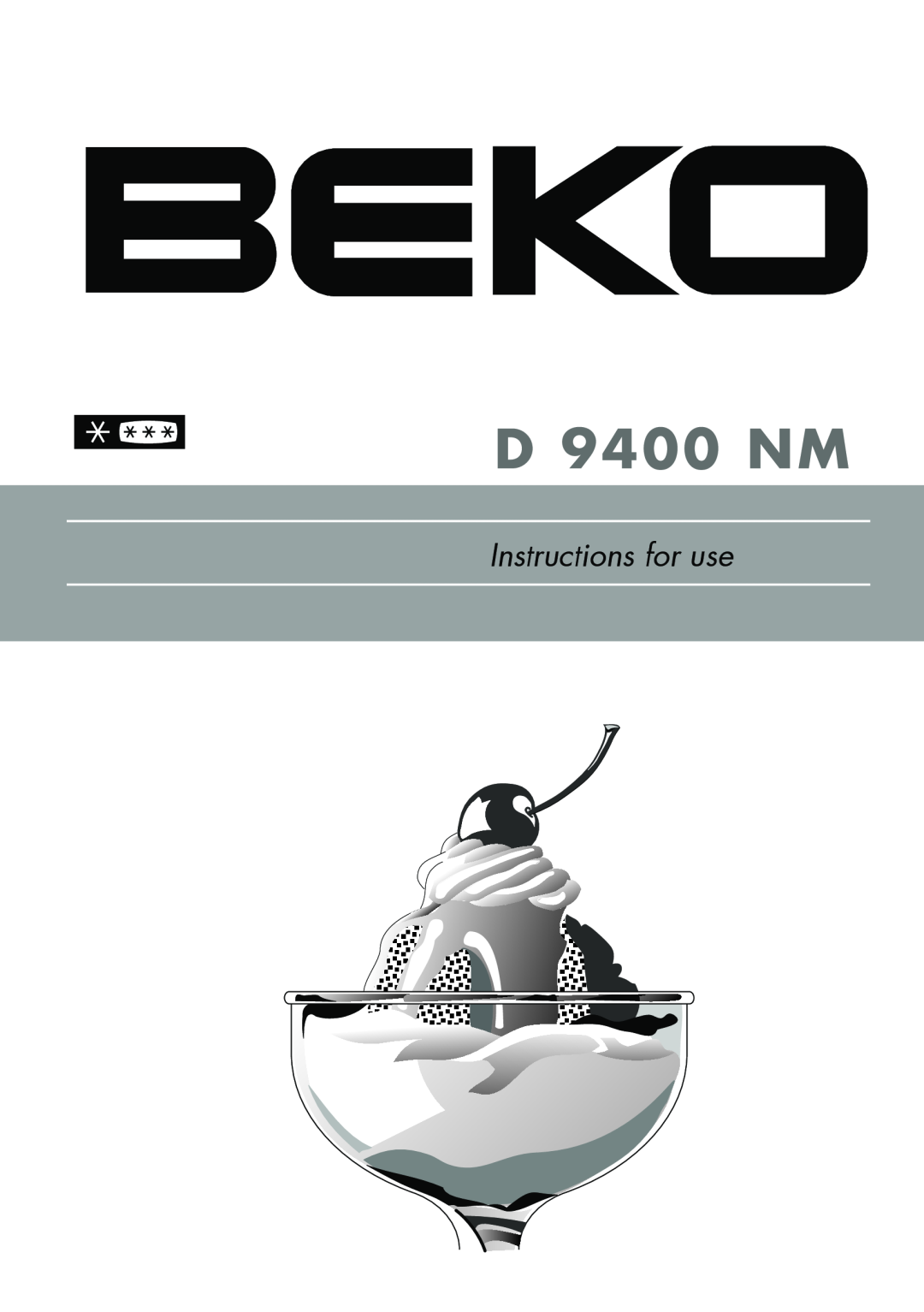 Beko D 9400 NM manual Instructions for use 