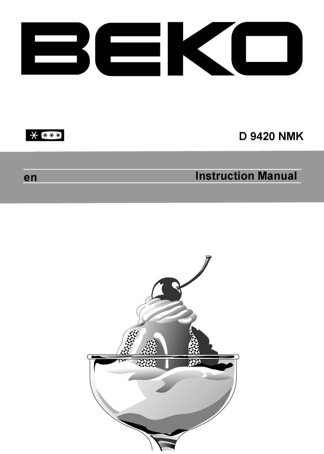 Beko D 9420 NMK instruction manual 