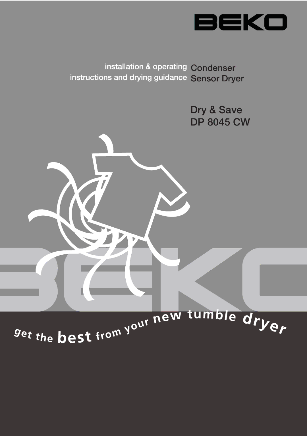 Beko manual Dry & Save DP 8045 CW 