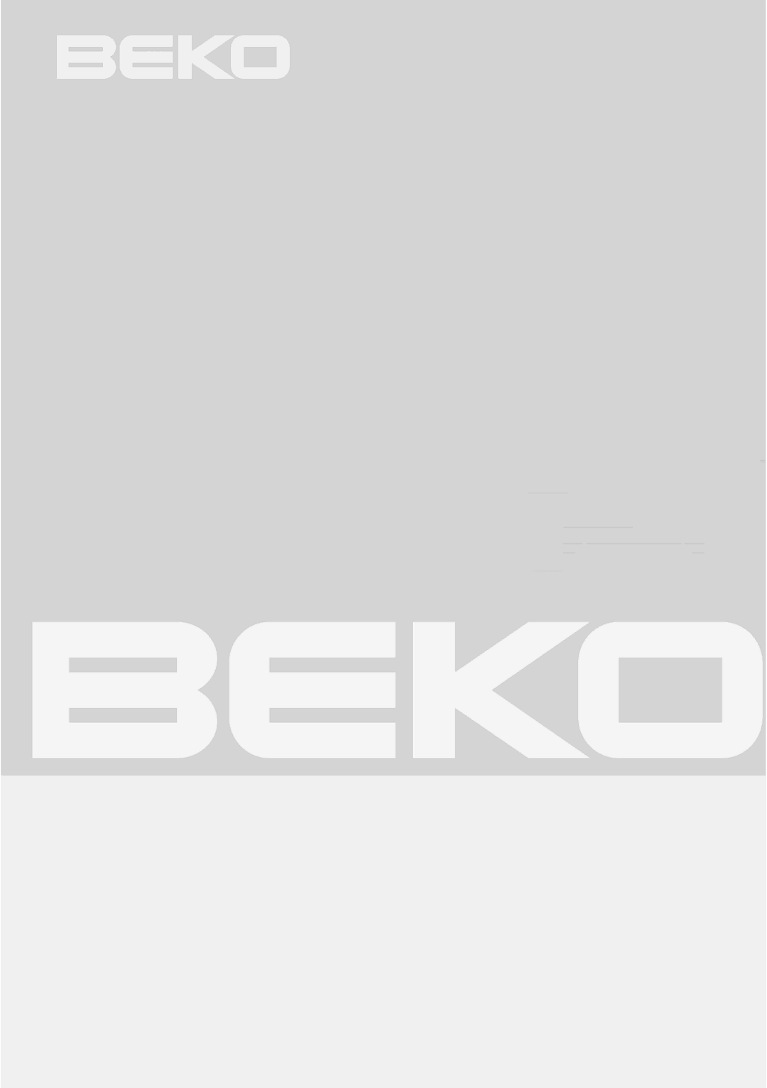 Beko DSFN 1532 manual 