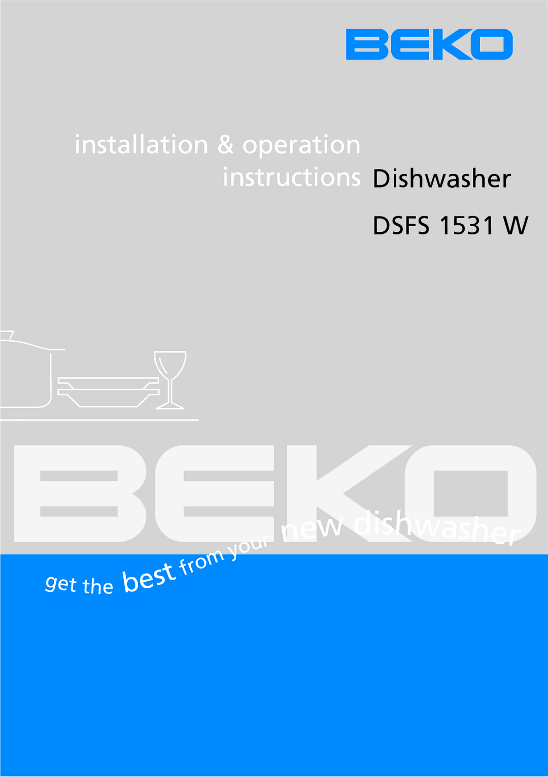 Beko dsfs 1531 w manual Dsfs 1531 W 