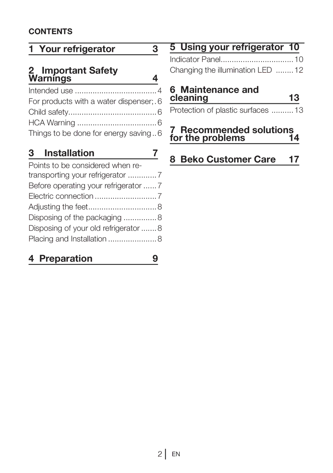 Beko FN 126420, FN126420 X Your refrigerator Important Safety, Installation, Using your refrigerator, Maintenance Cleaning 