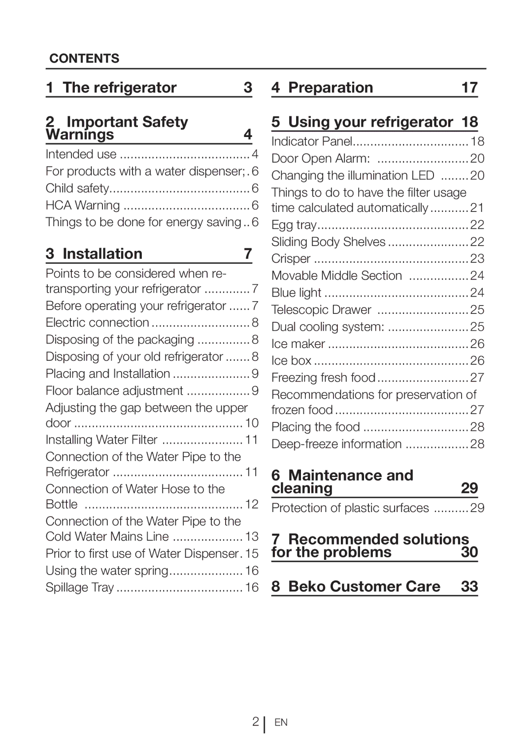 Beko GNE 60520 DX Refrigerator Important Safety, Installation, Preparation Using your refrigerator, Maintenance Cleaning 