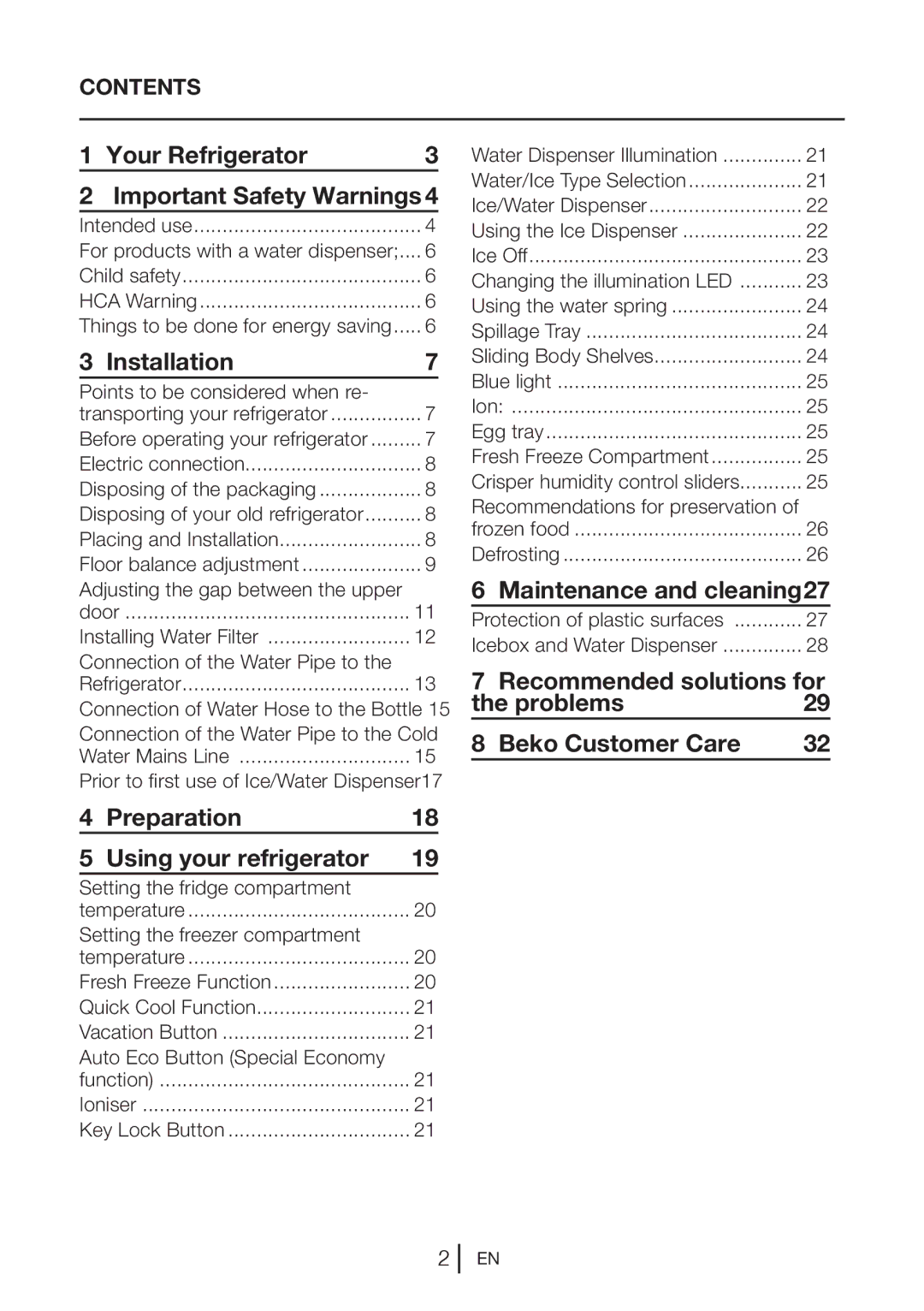 Beko GNE V322 X manual Maintenance and cleaning27 