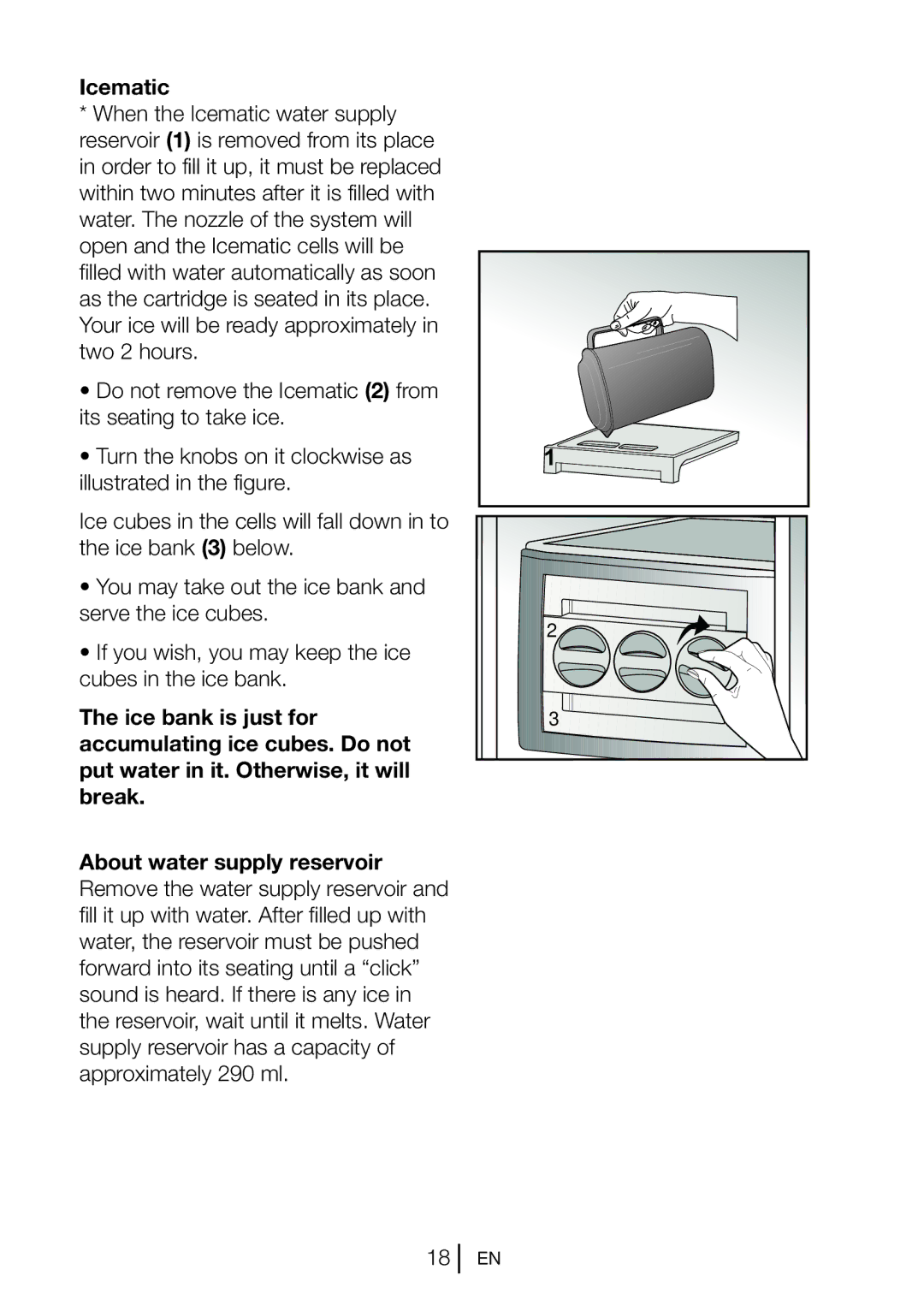 Beko GL22APS, GNEV220APS, GNEV220S, GNEV221APB, GL22APW manual Icematic 