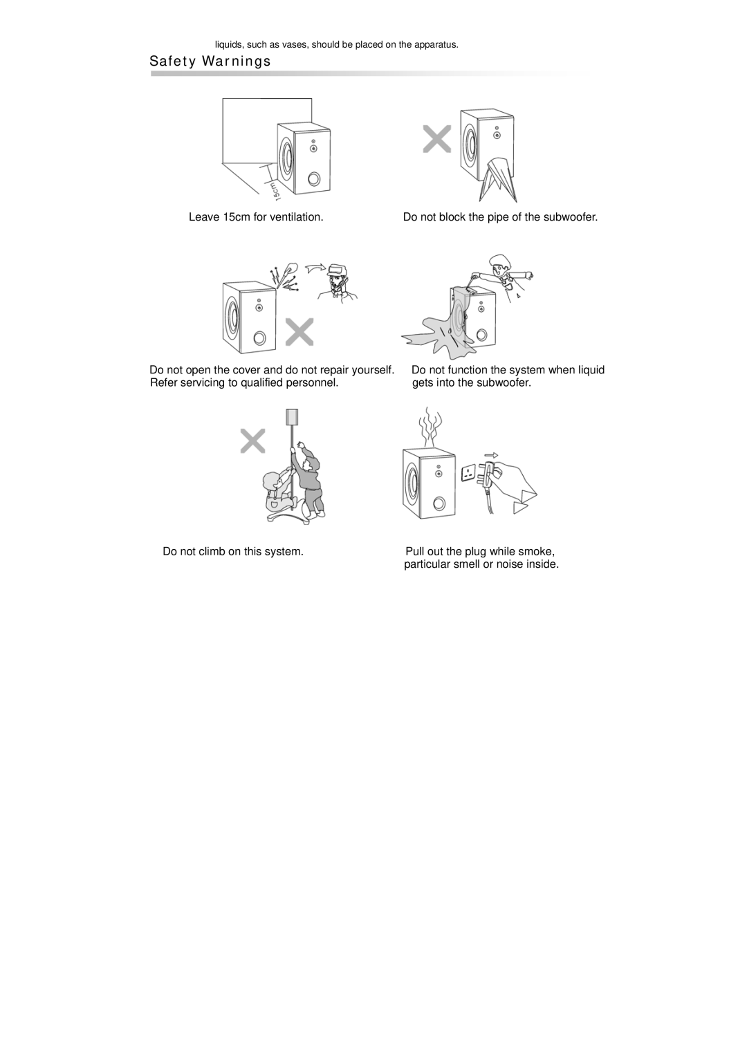 Beko HPS-100 manual Safety Warnings 