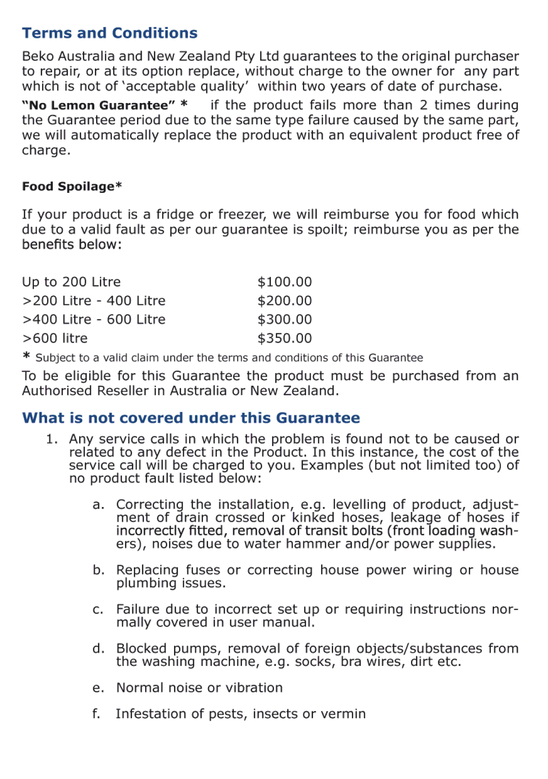 Beko MWB 3010 user manual 