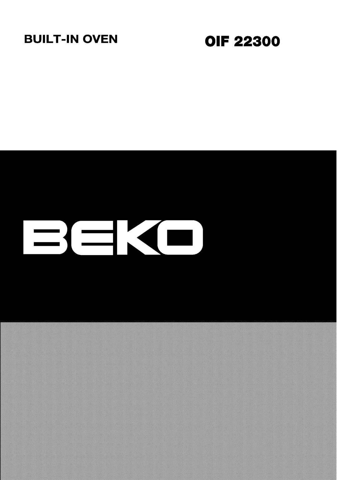 Beko OIF 22300 manual 