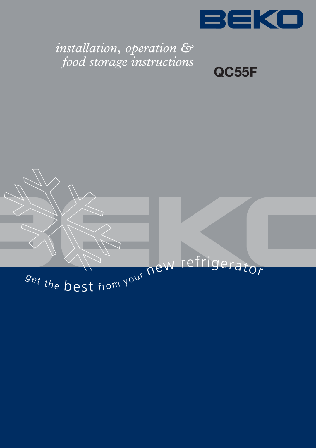 Beko QC55F manual 