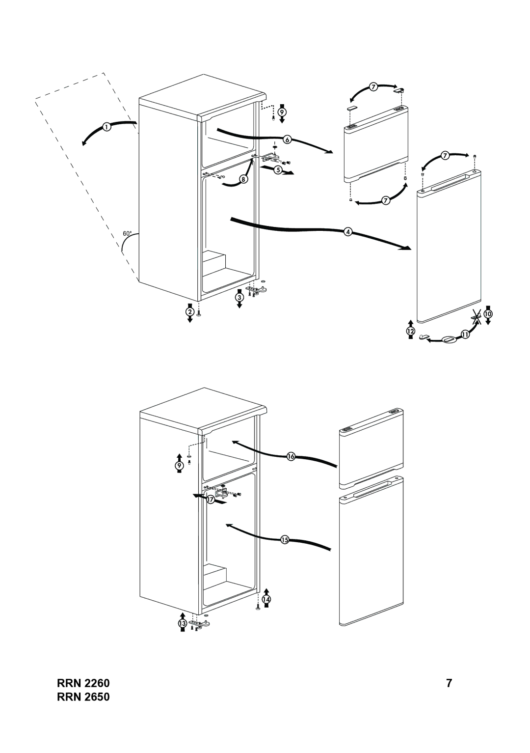 Beko Refrigerator, RRN 2650 instruction manual Rrn 